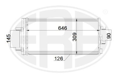 Condenser, air conditioning ERA 667189