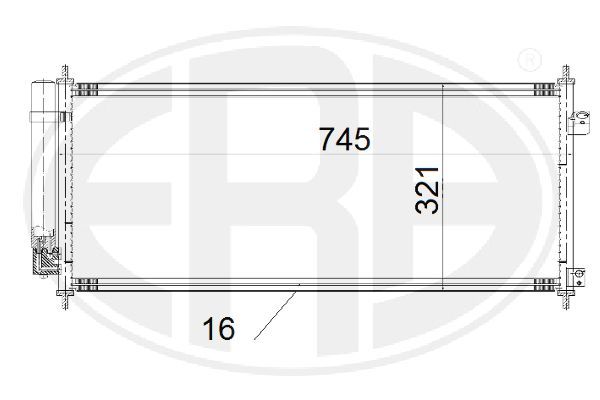 ERA 667199 Condenser, air conditioning