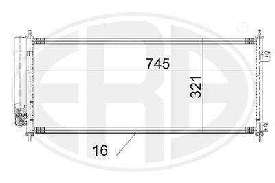 Condenser, air conditioning ERA 667199