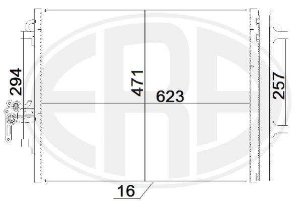 ERA 667203 Condenser, air conditioning