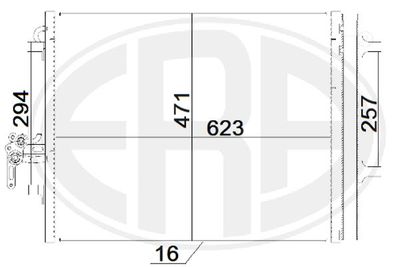 Condenser, air conditioning ERA 667203