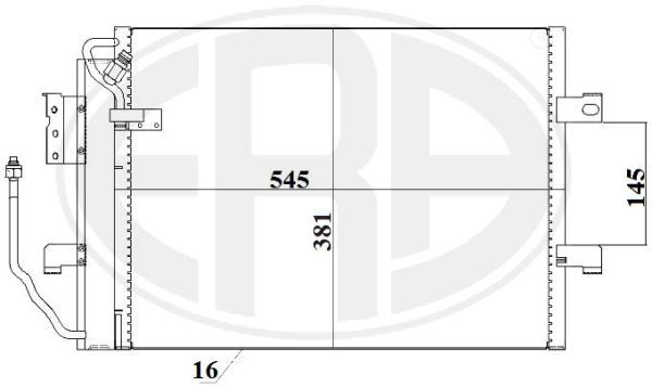 ERA 667223 Condenser, air conditioning