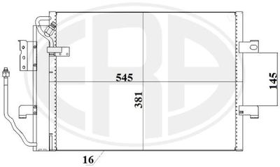Condenser, air conditioning ERA 667223