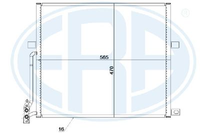 Condenser, air conditioning ERA 667230