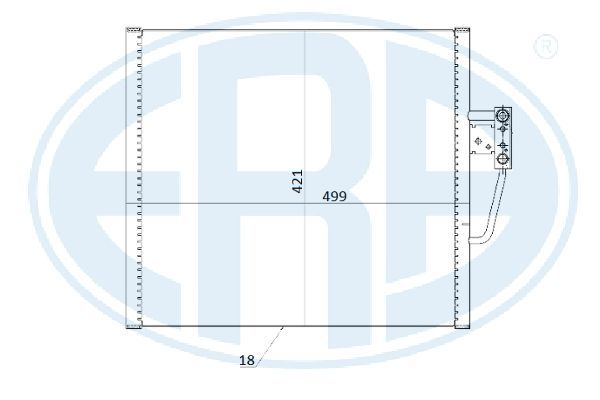 ERA 667232 Condenser, air conditioning