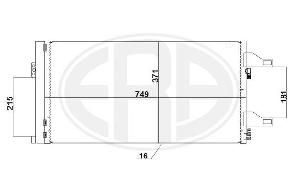 ERA 667247 Condenser, air conditioning