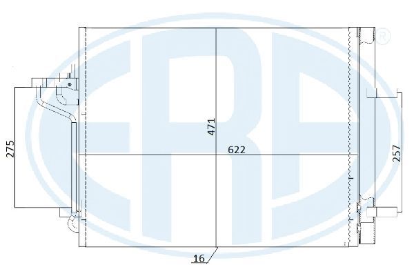 ERA 667248 Condenser, air conditioning
