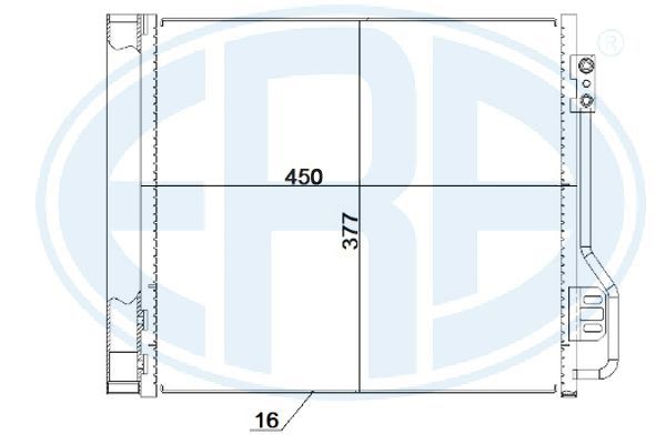 ERA 667251 Condenser, air conditioning