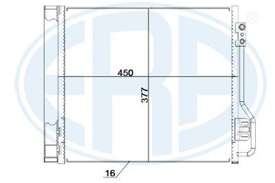 Condenser, air conditioning ERA 667251