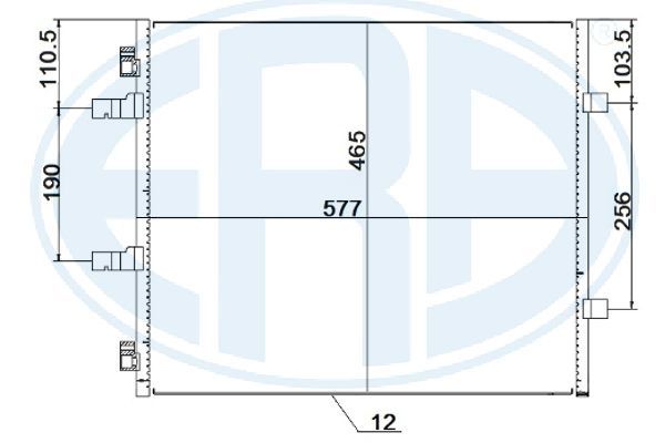 ERA 667257 Condenser, air conditioning