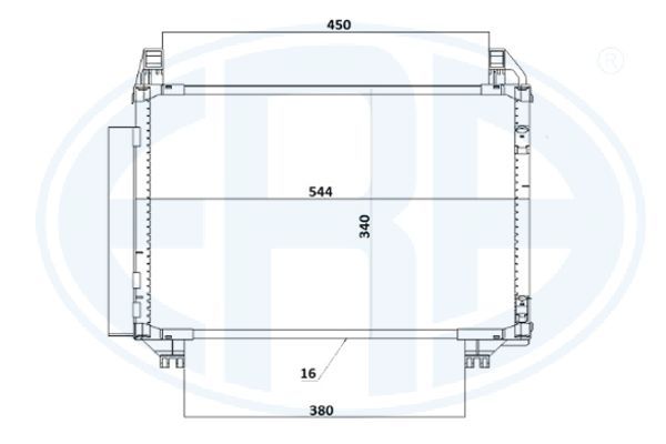ERA 667259 Condenser, air conditioning