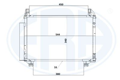 Condenser, air conditioning ERA 667259