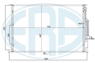 Condenser, air conditioning ERA 667270