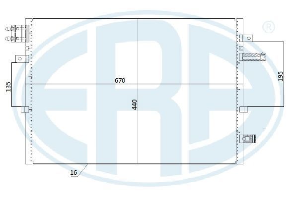 ERA 667277 Condenser, air conditioning