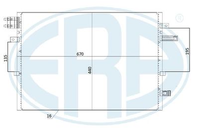 Condenser, air conditioning ERA 667277