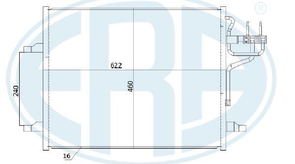 ERA 667283 Condenser, air conditioning