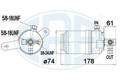 Dryer, air conditioning ERA 668008