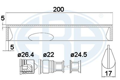 Dryer, air conditioning ERA 668011