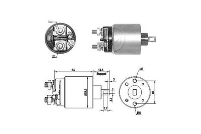 Solenoid Switch, starter ERA ZM1710