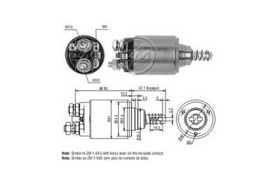 Solenoid Switch, starter ERA ZM649