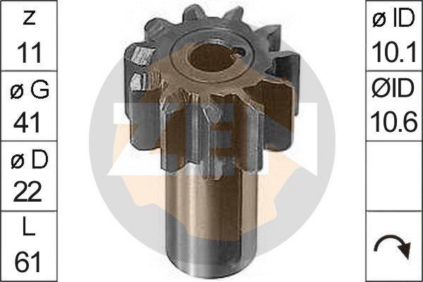 ERA ZN0087 Pinion, starter