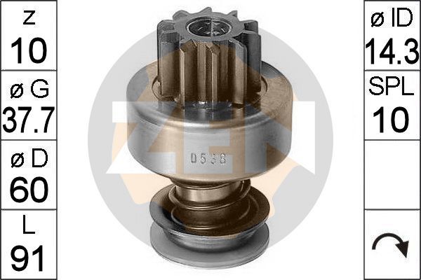 ERA ZN0538 Freewheel Gear, starter