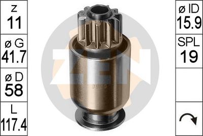 Freewheel Gear, starter ERA ZN0920