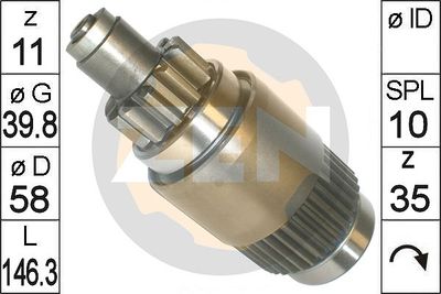 Freewheel Gear, starter ERA ZN1827