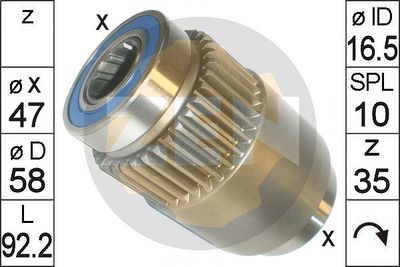 Freewheel Gear, starter ERA ZN1828