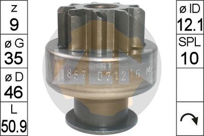 Freewheel Gear, starter ERA ZN1857