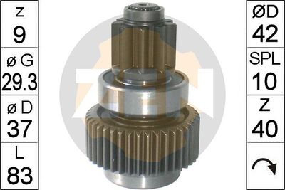 Freewheel Gear, starter ERA ZN1863