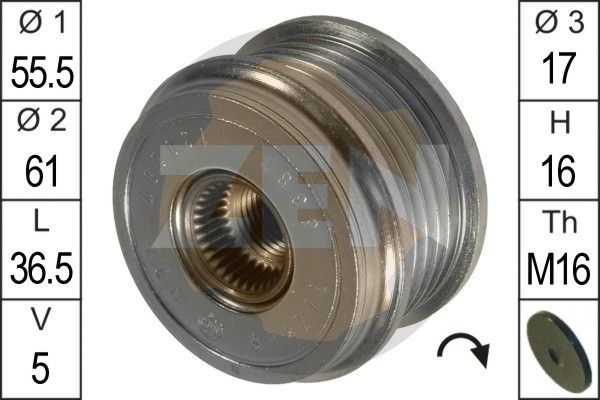 ERA ZN5387 Alternator Freewheel Clutch