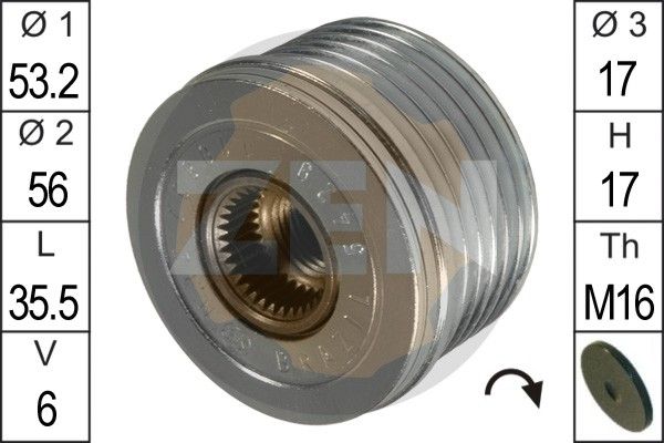 ERA ZN5429 Alternator Freewheel Clutch