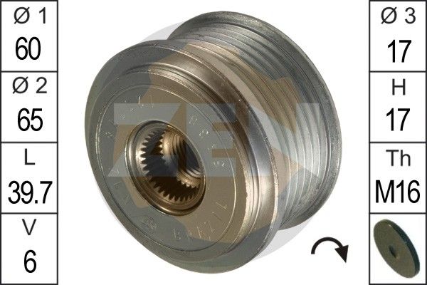 ERA ZN5438 Alternator Freewheel Clutch