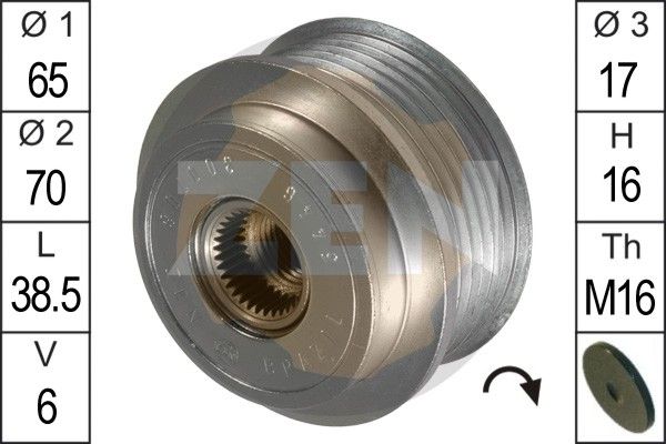 ERA ZN5446 Alternator Freewheel Clutch