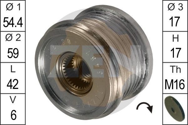 ERA ZN5457 Alternator Freewheel Clutch