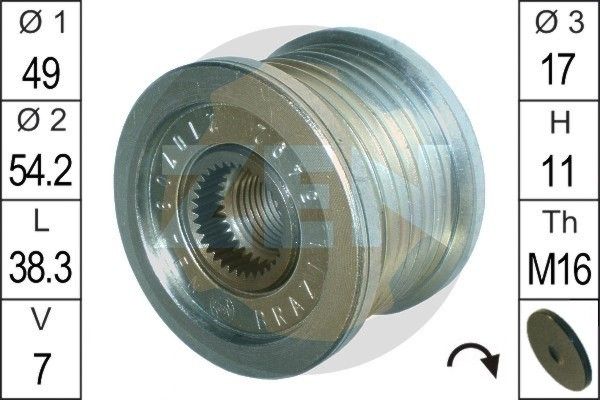 ERA ZN5492 Alternator Freewheel Clutch