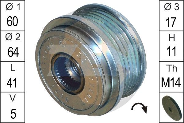 ERA ZN5496 Alternator Freewheel Clutch