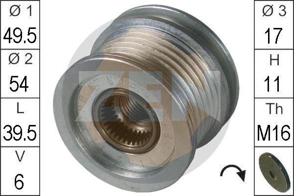 ERA ZN5514 Alternator Freewheel Clutch