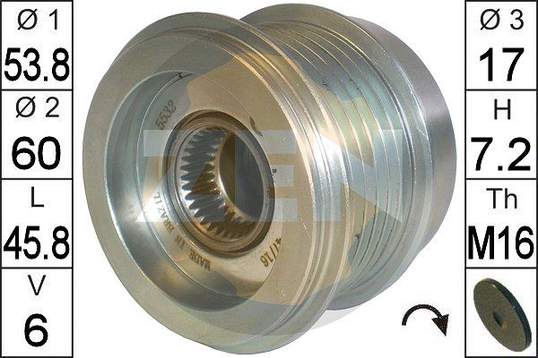 ERA ZN5532 Alternator Freewheel Clutch