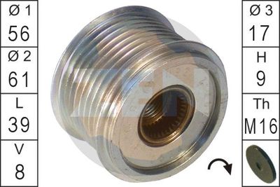 Alternator Freewheel Clutch ERA ZN5534