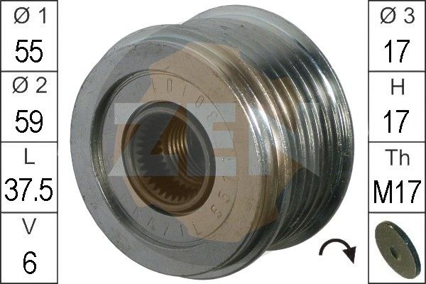 ERA ZN5612 Alternator Freewheel Clutch
