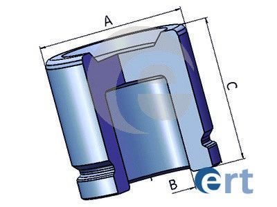 Piston, brake caliper ERT 150968-C