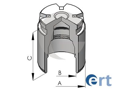 Piston, brake caliper ERT 151171-C