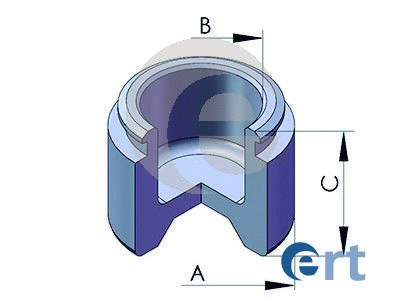 Piston, brake caliper ERT 151233-C