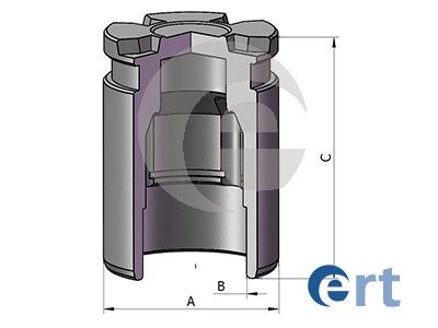Piston, brake caliper ERT 151316-C
