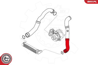 Charge Air Hose ESEN SKV 24SKV214