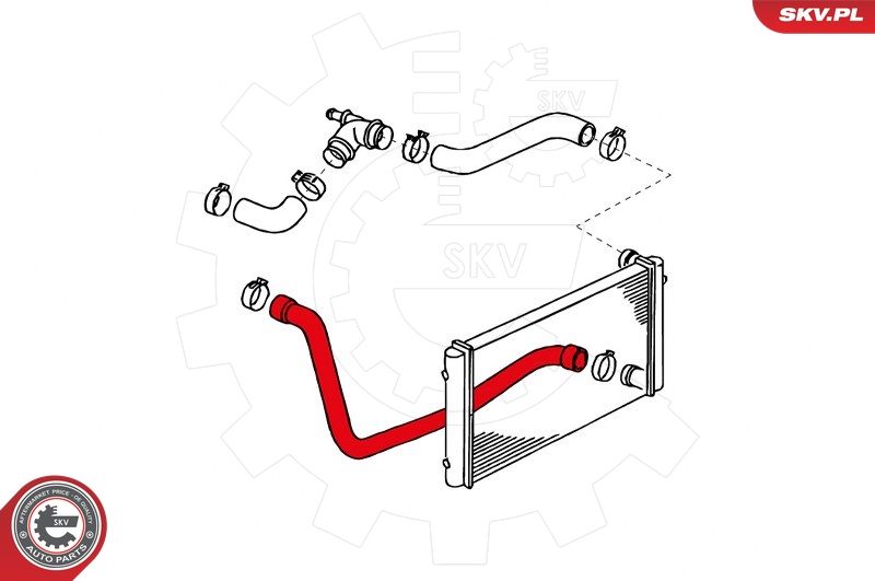 ESEN SKV 24SKV317 Radiator Hose