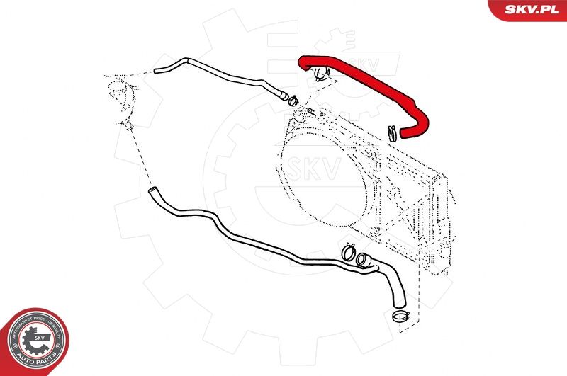 ESEN SKV 24SKV318 Radiator Hose