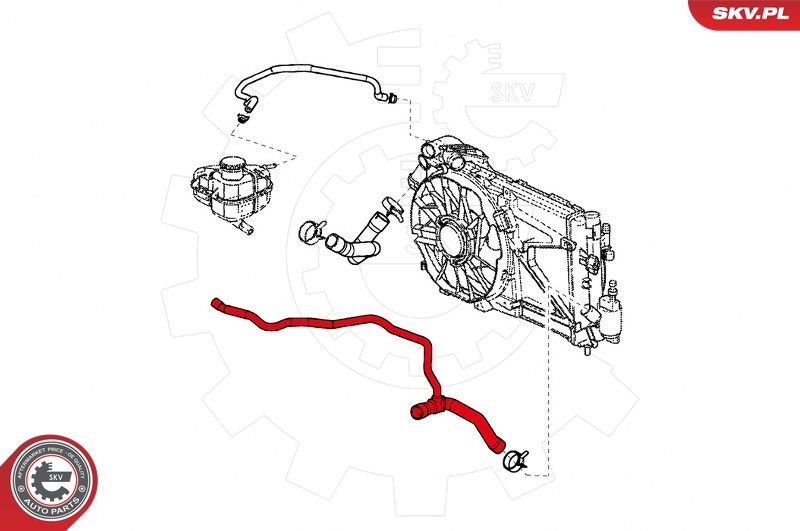 ESEN SKV 24SKV321 Radiator Hose